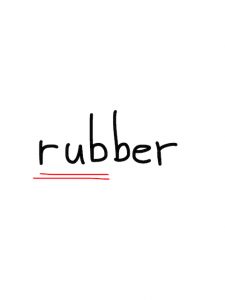 rub/scrub　似た英単語/似ている英単語　画像