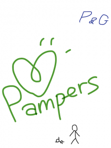 Pampers/pompous　似た英単語/似ている英単語　画像