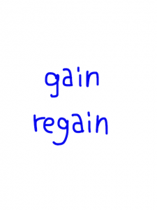gain/regain　似た英単語/似ている英単語　画像