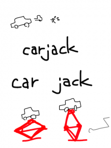 jack/hijack　似た英単語/似ている英単語　画像