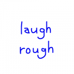 laugh/rough　似た英単語/似ている英単語　画像