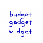 budget/gadget/widget　似た英単語/似ている英単語　画像