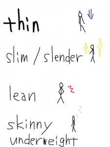 sin/thin　似た英単語/似ている英単語　画像