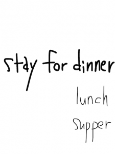 diner/dinner　似た英単語/似ている英単語　画像