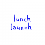 lunch/launch　似た英単語/似ている英単語　画像