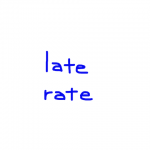 late/rate　似た英単語/似ている英単語　画像
