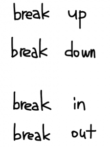 brake/break　似た英単語/似ている英単語　画像