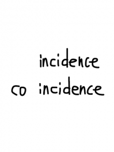 incidence/coincidence　似た英単語/似ている英単語　画像