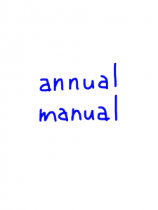 annual/manual　似た英単語/似ている英単語　画像