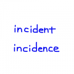 incident/incidence　似た英単語/似ている英単語　画像