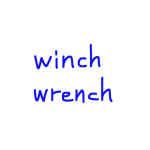 winch/wrench　似た英単語/似ている英単語　画像