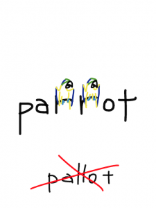 pilot/parrot　似た英単語/似ている英単語　画像