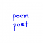 poem/poet　似た英単語/似ている英単語　画像