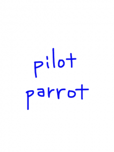 pilot/parrot　似た英単語/似ている英単語　画像