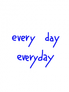 every day/everyday　似た英単語/似ている英単語　画像