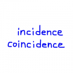 incidence/coincidence　似た英単語/似ている英単語　画像