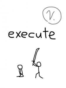 execution/extinction　似た英単語/似ている英単語　画像