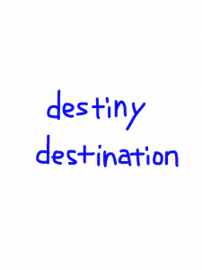 destiny/destination　似た英単語/似ている英単語　画像