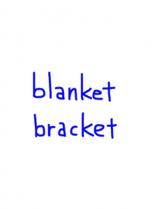 blanket/bracket　似た英単語/似ている英単語　画像