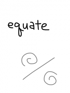 equator/equation　似た英単語/似ている英単語　画像