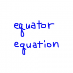 equator/equation　似た英単語/似ている英単語　画像