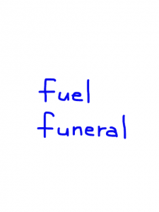 fuel/funeral　似た英単語/似ている英単語　画像