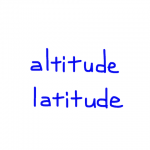 altitude/latitude　似た英単語/似ている英単語　画像