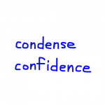 condense/confidence　似た英単語/似ている英単語　画像