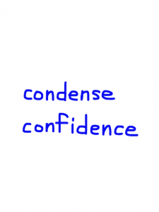 condense/confidence　似た英単語/似ている英単語　画像