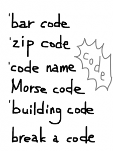 code/cord　似た英単語/似ている英単語　画像