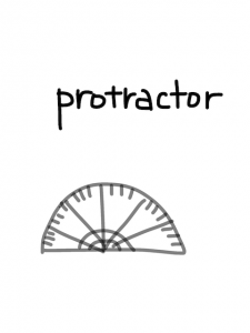 tractor/protractor　似た英単語/似ている英単語　画像