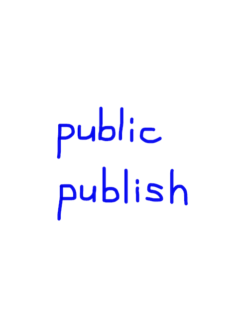 public/publish　似た英単語/似ている英単語　画像