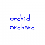 orchid/orchard　似た英単語/似ている英単語　画像