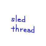 sled/thread　似た英単語/似ている英単語　画像