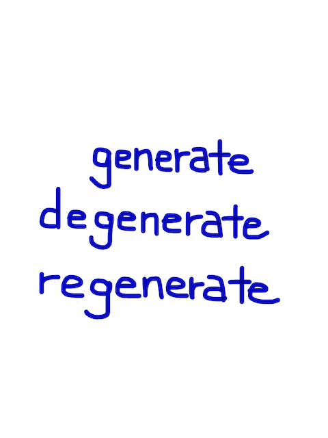 Generate Degenerate Regenerate Nitatango Com