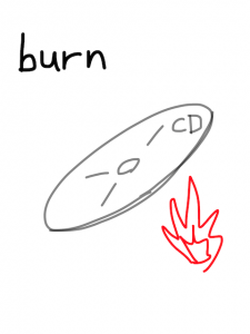 barn/burn　似た英単語/似ている英単語　画像