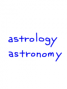 astrology/astronomy　似た英単語/似ている英単語　画像