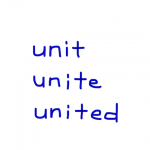 unit/unite/united　似た英単語/似ている英単語　画像