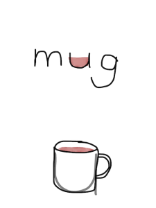 mag/mug　似た英単語/似ている英単語　画像