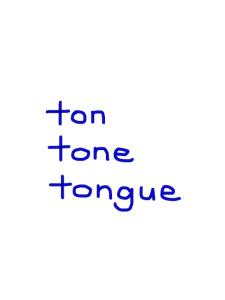 ton / tone / tongue　似た英単語/似ている英単語　画像