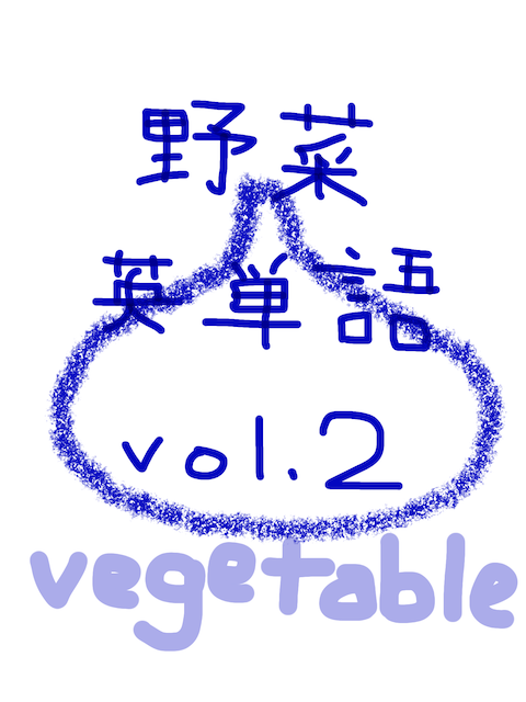 野菜　英単語　vol.2（タ〜ワ行）　似た英単語/似ている英単語　画像